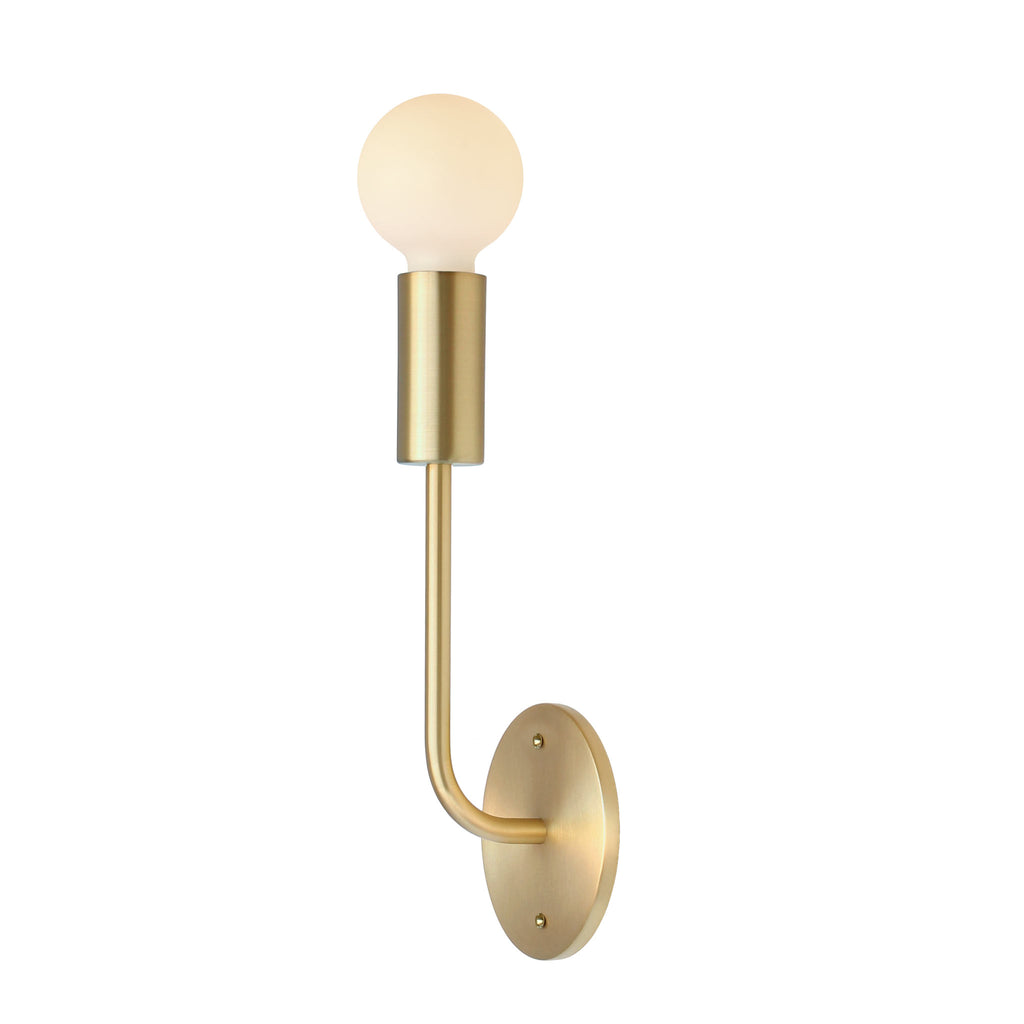 Timberline Sconce shown in Brass. 