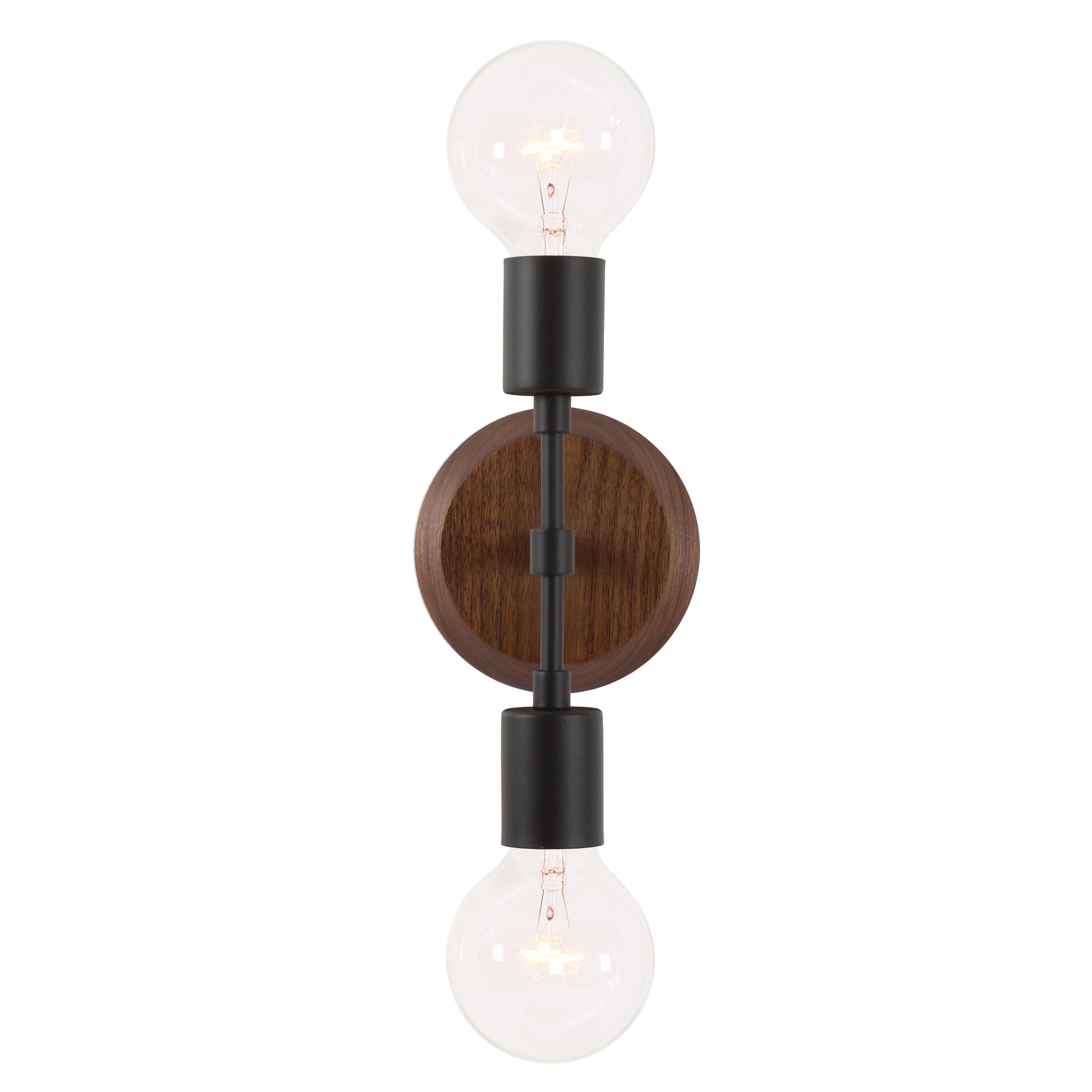 Vista 2 with Wood Canopy shown in Matte Black with Walnut