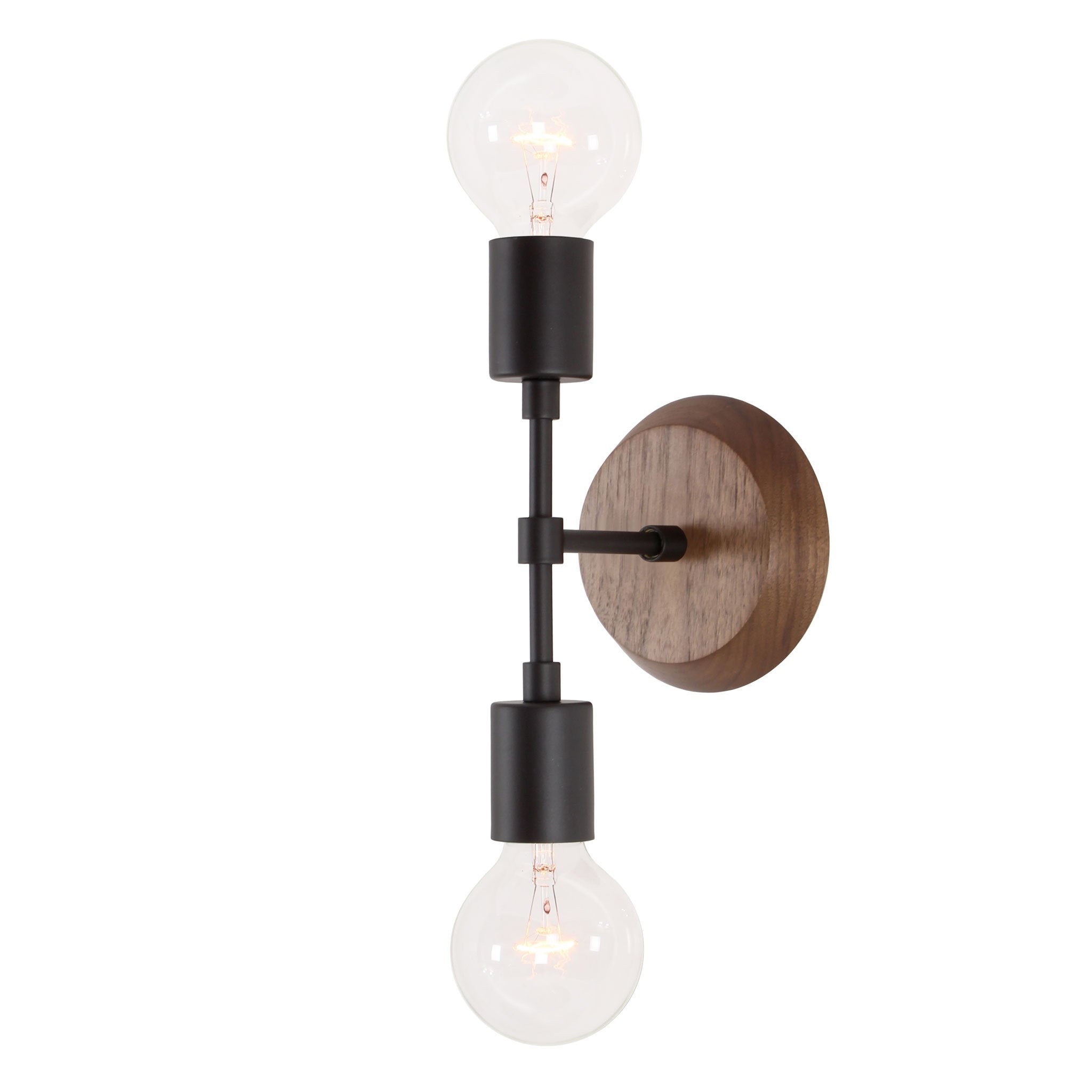 Vista 2 with Wood Canopy shown in Matte Black with Walnut