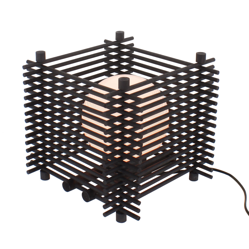 Yugen Table Lamp shown in Black.