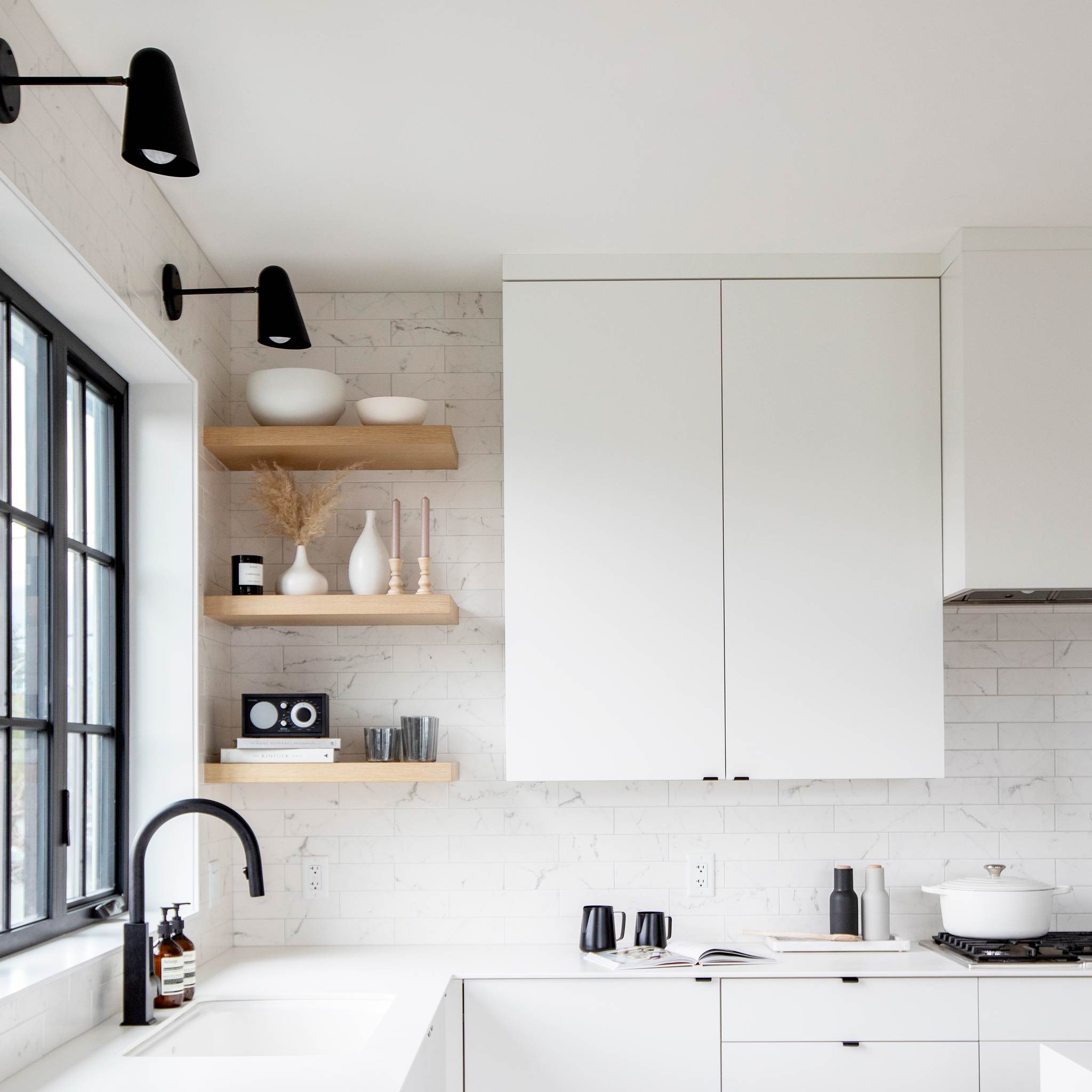 Wildwwod shown in Matte Black. Interior Design by Rebecca Hepburn. Photo by Janis Nicolay