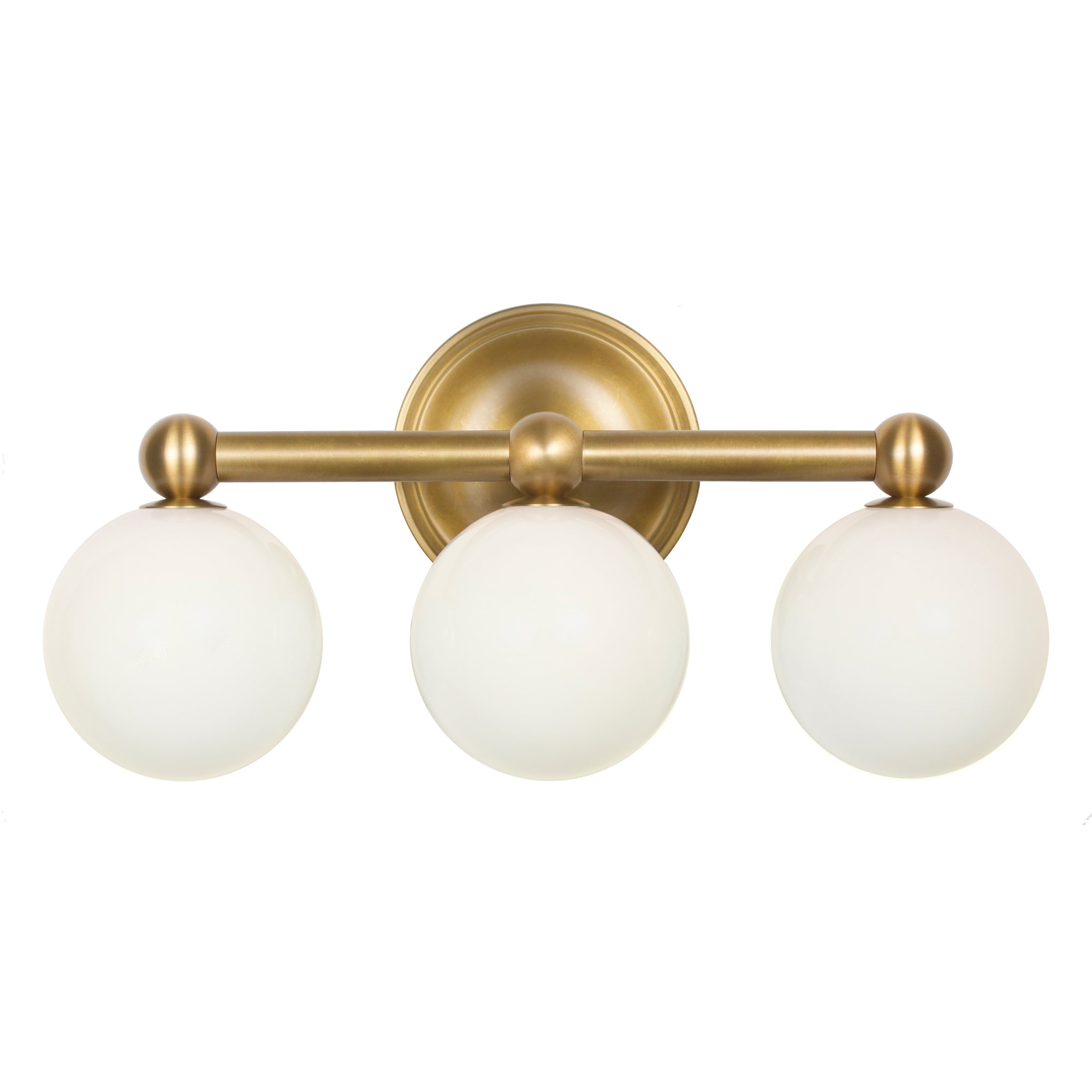 Eleanor Triple shown in Heirloom Brass