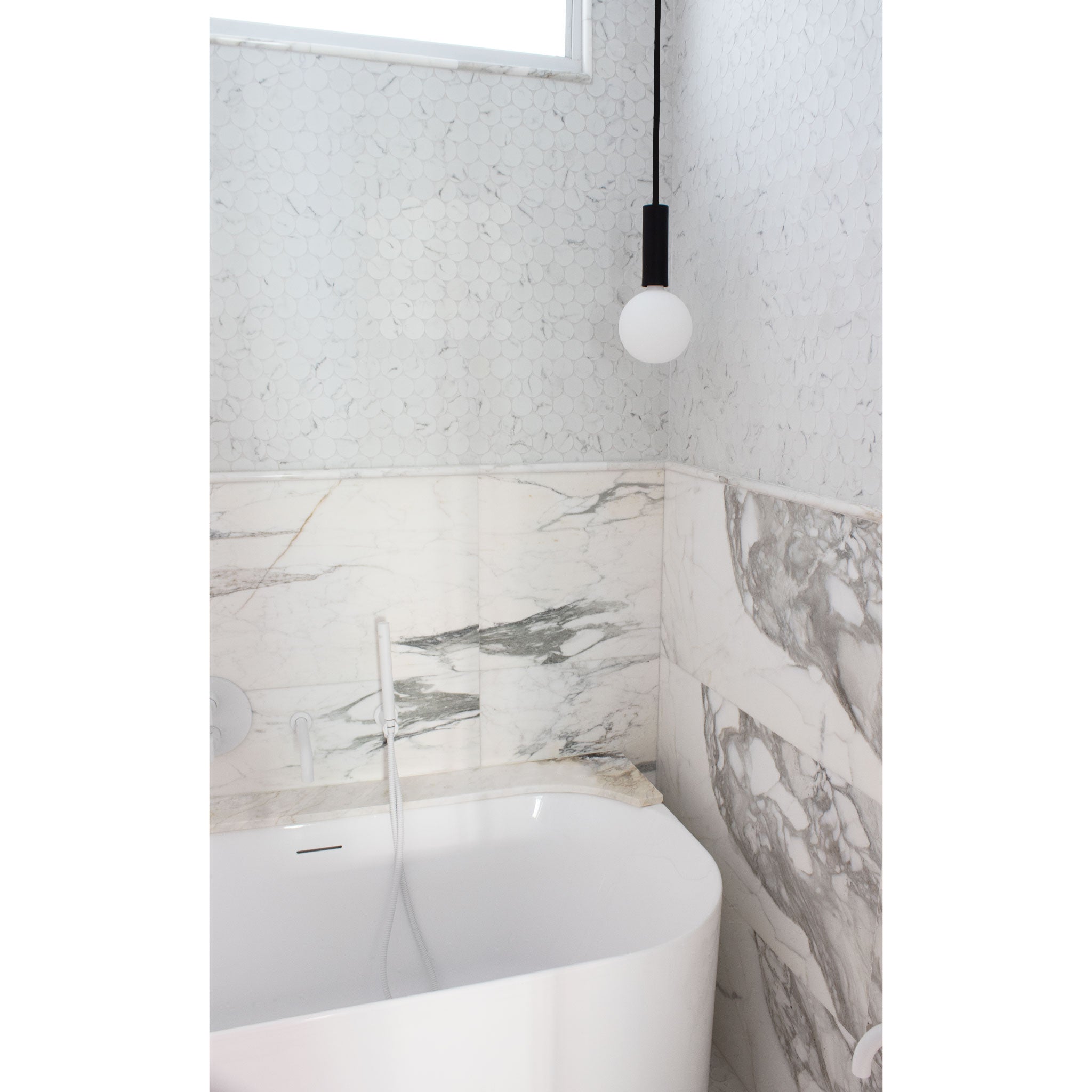 Fjord Rod Pendant shown in Matte Black