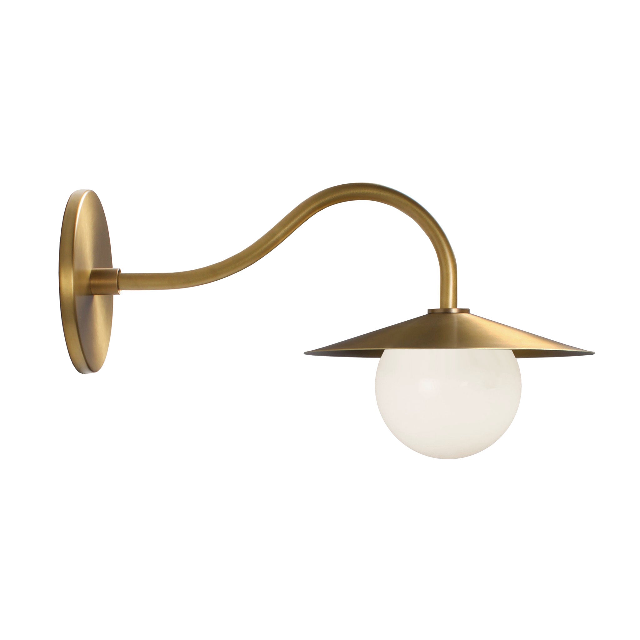 Marie Petite Sconce shown in Heirloom Brass