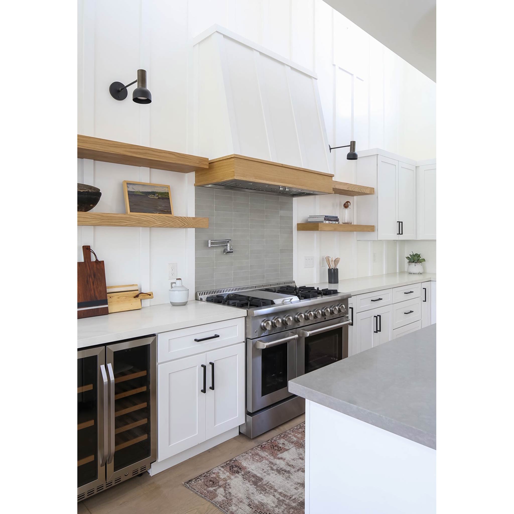 Scout Single Articulated shown in Matte Black with Graphite Patina Accents. Interior Design by Brooke Wagner. Photo by Ryan Garvin