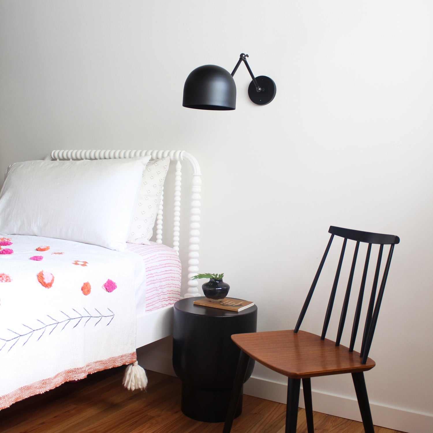 Amélie Double Articulated 8" shown in Matte Black with Graphite Patina Accents