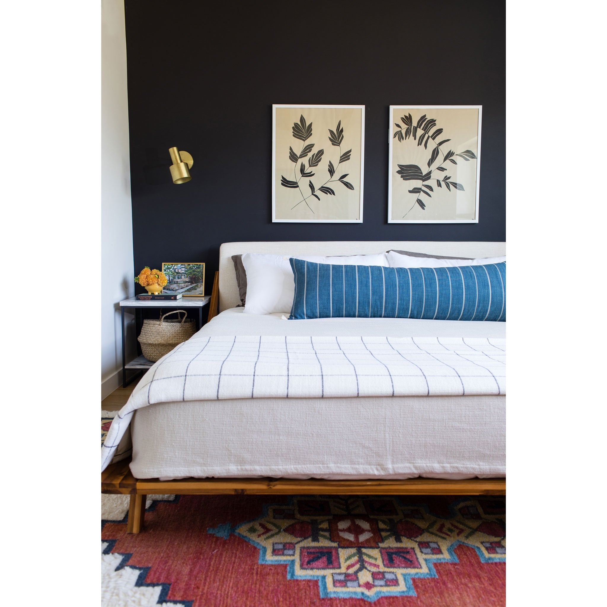 Ridge Sconce shown in Brass. Interior design by Jenny Komenda of Juniper Studio. Photo by Nick Sorensen