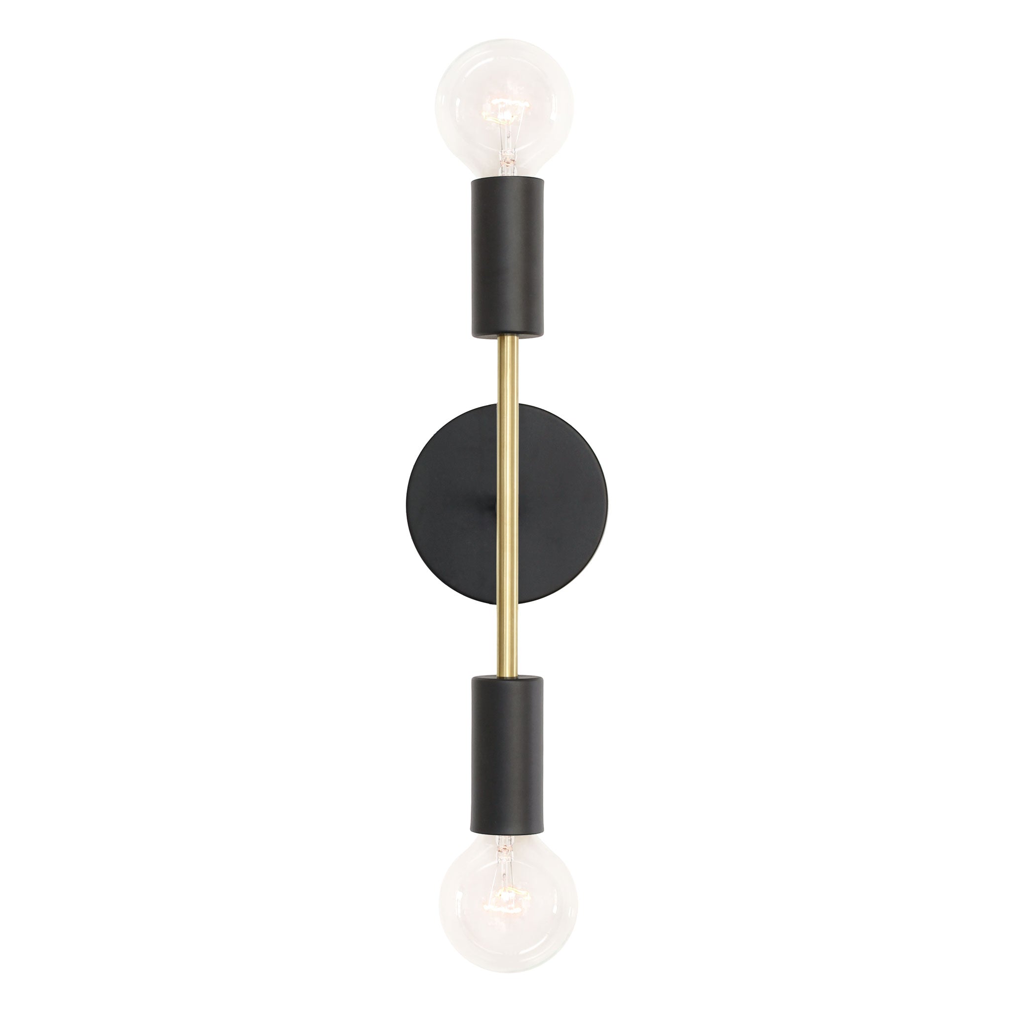 Venus shown in Matte Black with Brass accents