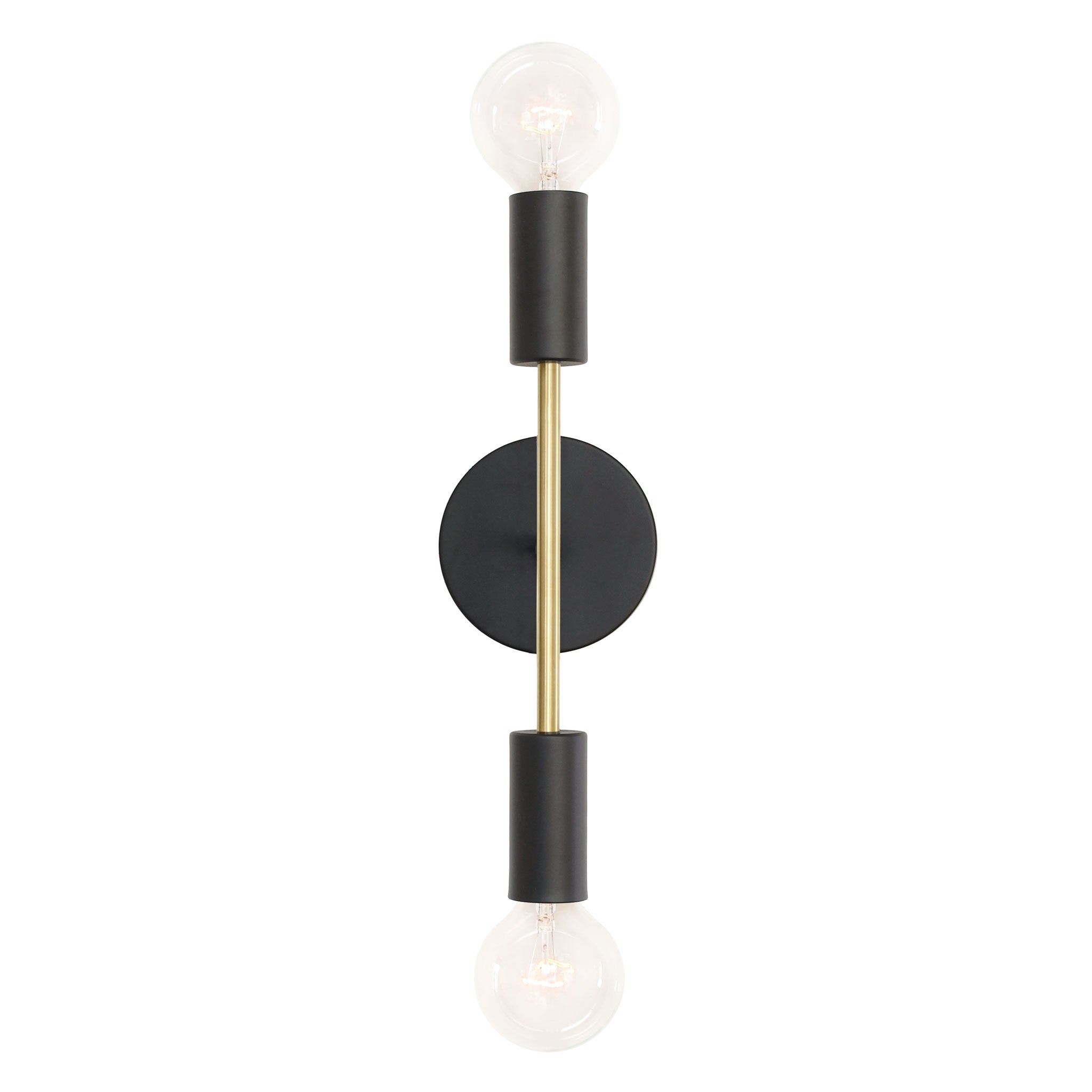 Venus shown in Matte Black with Brass accents