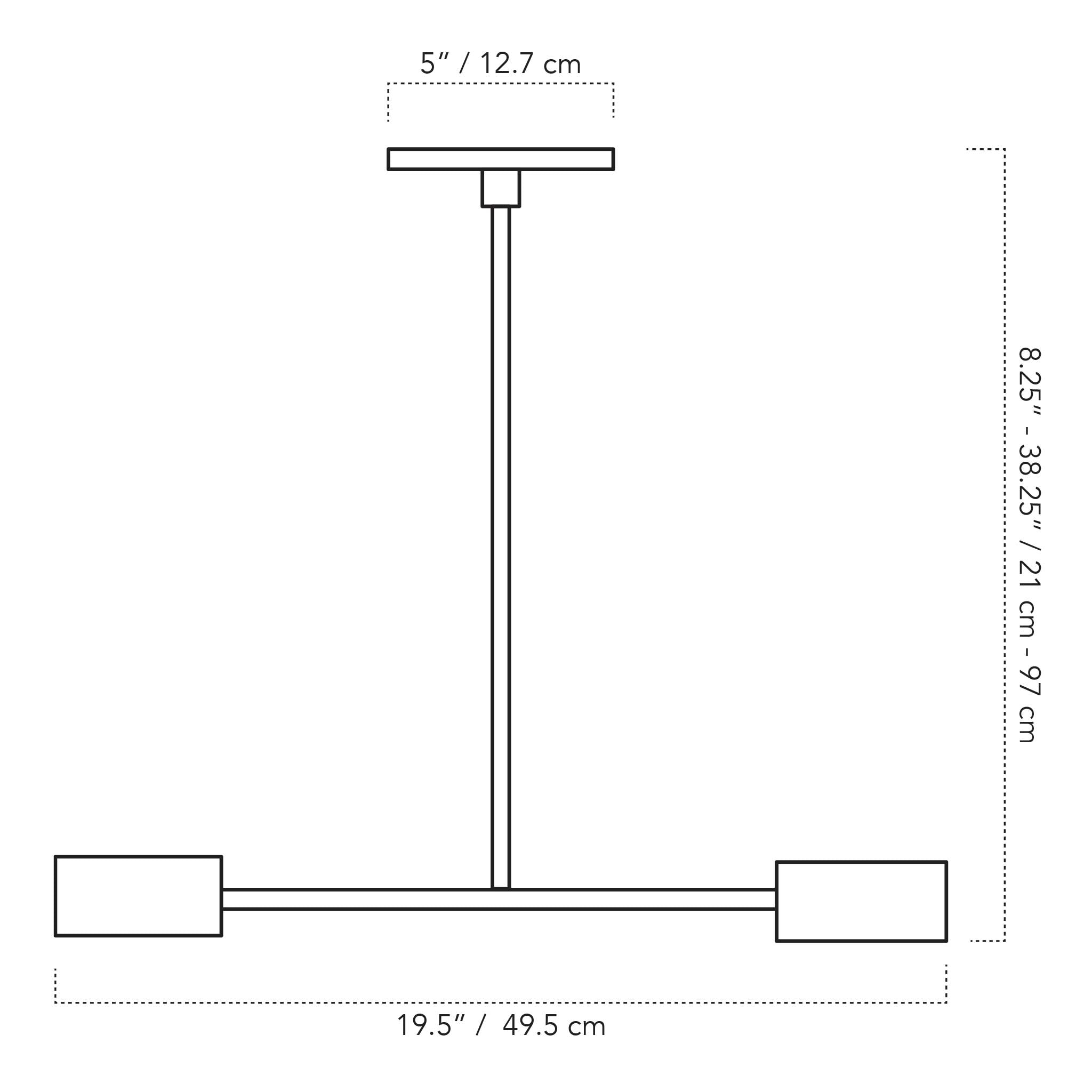 A Technical Drawing Of The Venus Pendant Light