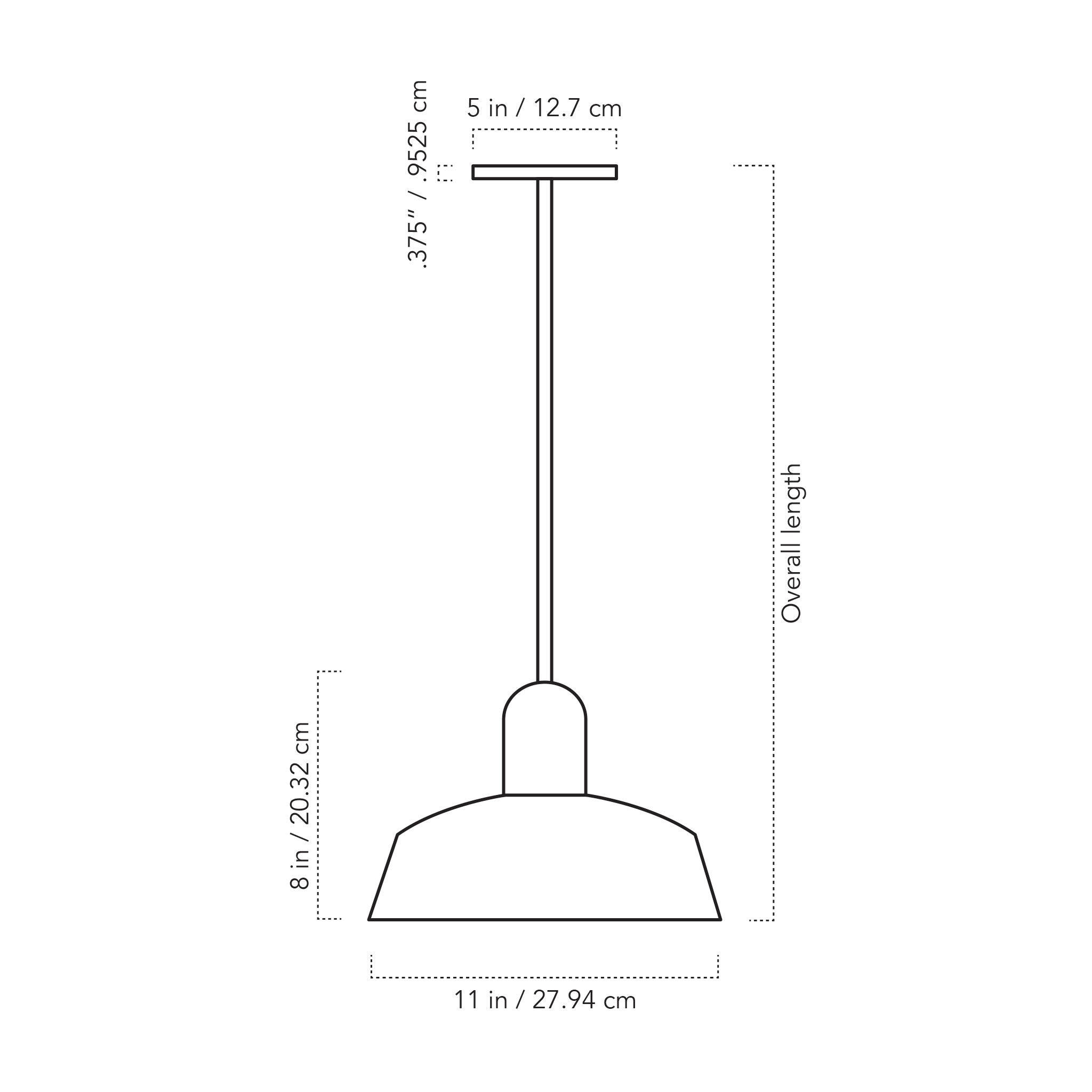 A Technical Drawing Of The Meadowlark With An 11" Luxe Rod