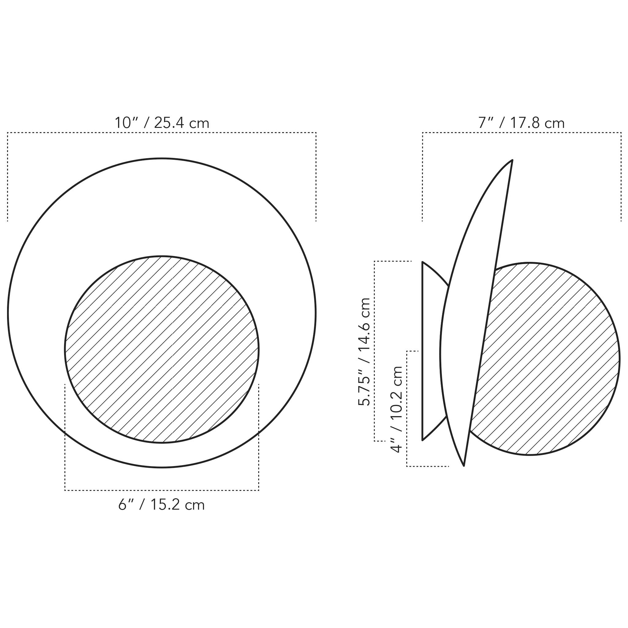 A Technical Drawing Of The Pearl Wall Sconce