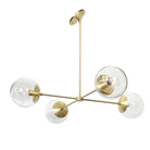 Alto Compass 8" Clear for Vaulted Ceiling shown in Brass
