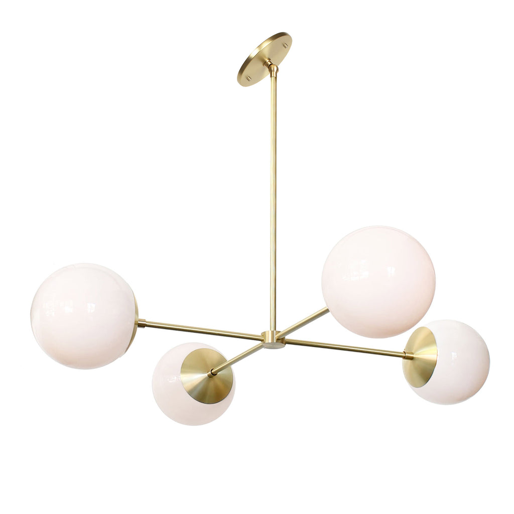 Alto Compass 8" for Vaulted Ceiling shown in Brass