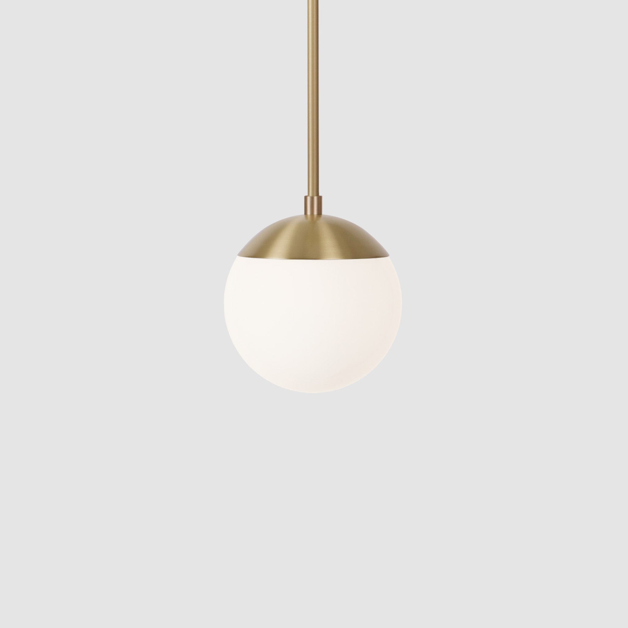 Alto Rod 6" for Vaulted Ceiling shown in Brass