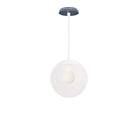 Alto Rod 10” Clear shown in White with an Indigo Blue Star Ceramic Canopy