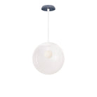 Alto Rod 12” Clear shown in White with an Indigo Blue Star Ceramic Canopy