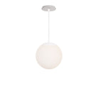 Alto Rod 10” Opal shown in White with a Brownstone White Sunflower Ceramic Canopy