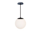 Alto Rod 10” Opal shown in Matte Black with an Indigo Blue Swift Ceramic Canopy