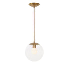 Alto Rod 10” Clear shown in Heirloom Brass