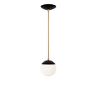 Alto Rod 6” shown in Matte Black with Brass