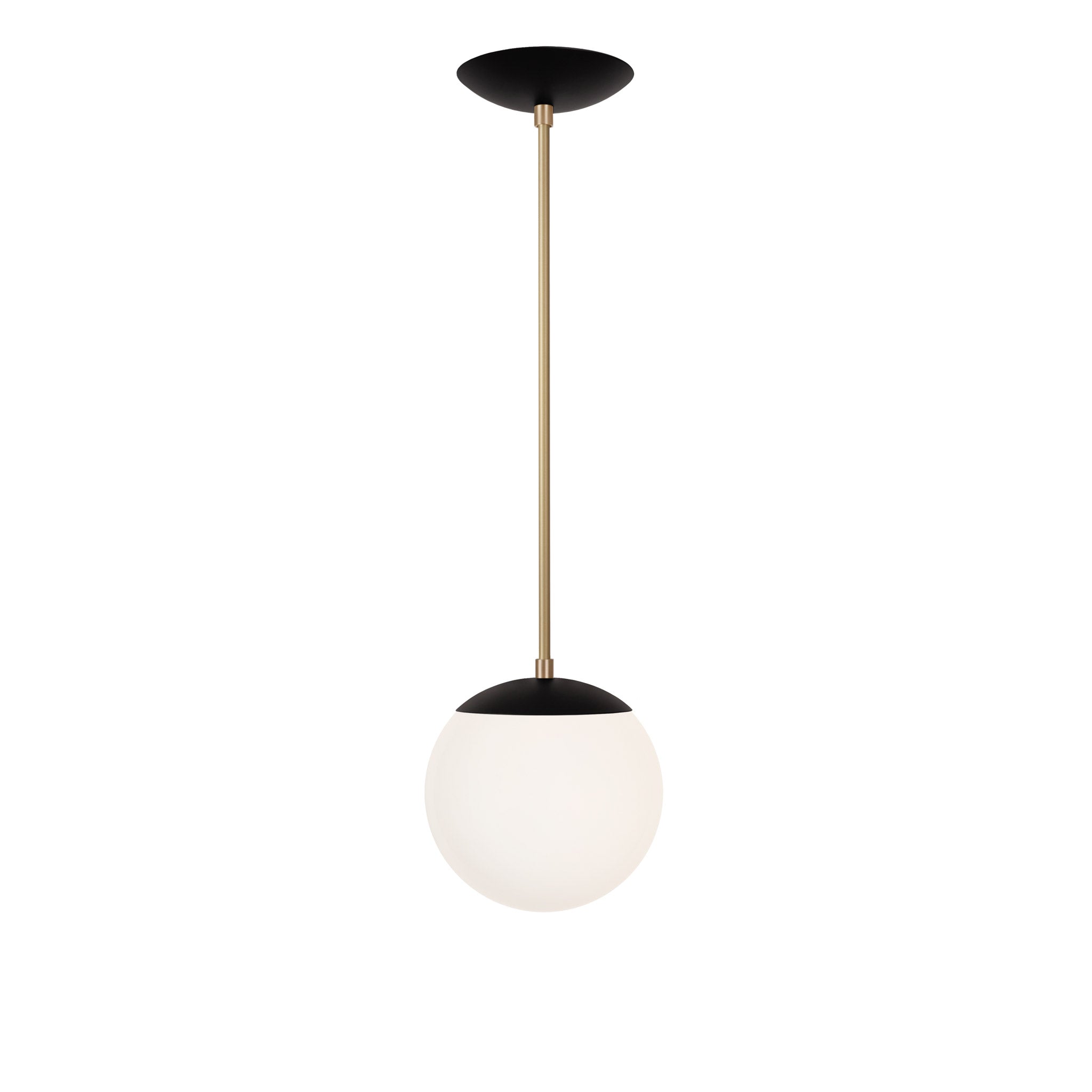 Alto Rod 8" shown in Matte Black with Brass