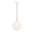 Alto Rod 10" shown in White with Brass