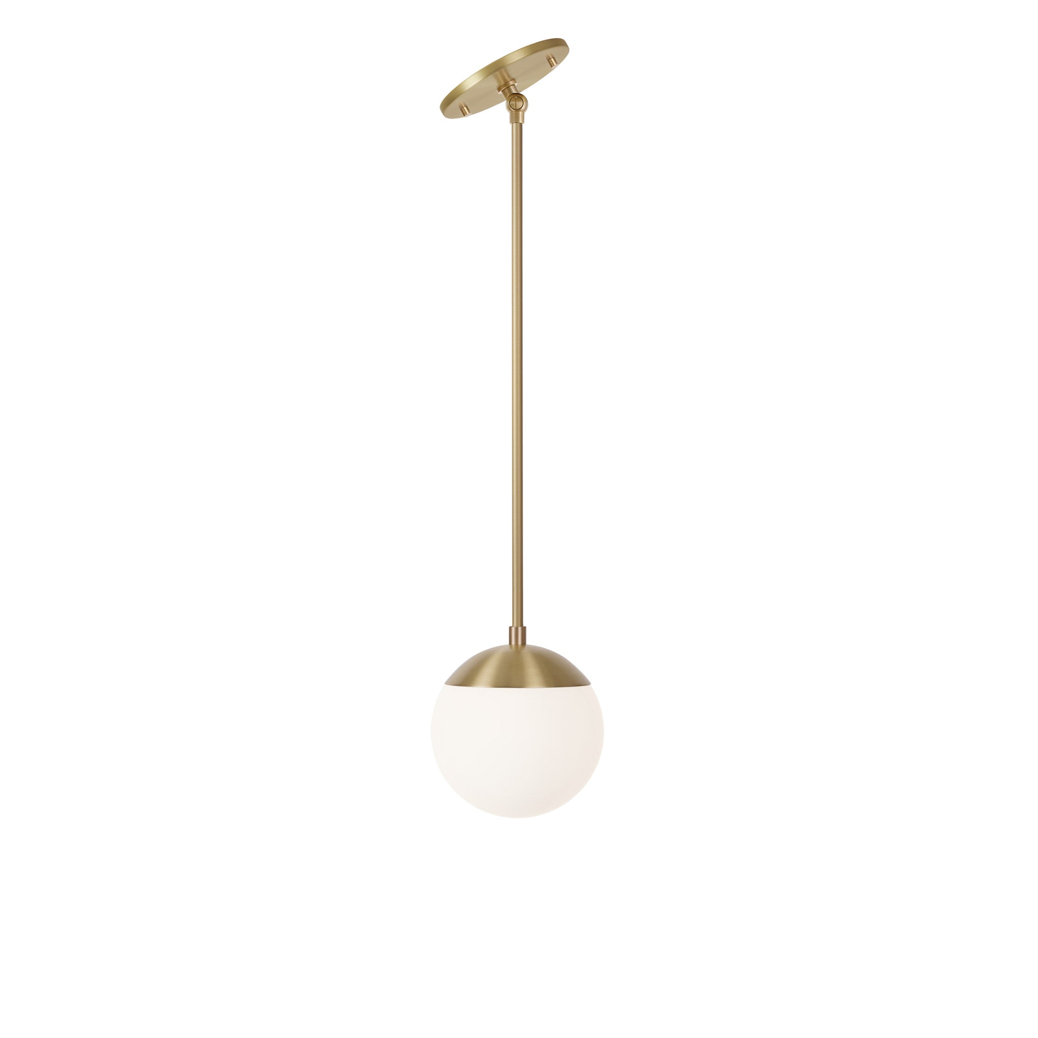 Alto Rod 6" for Vaulted Ceiling shown in Brass