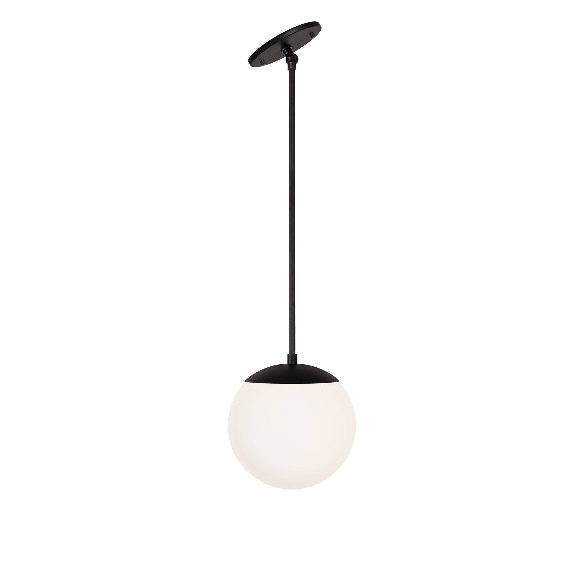 Alto Rod 8" for Vaulted Ceiling shown in Matte Black