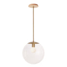 Alto Rod 12” Clear shown in Heirloom Brass with a Maple Wood Canopy