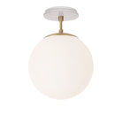 Alto Surface 10” shown in Brass with a Brownstone White Star Ceramic Canopy