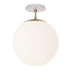 Alto Surface 12” shown in Brass with a Brownstone White Star Ceramic Canopy