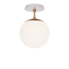 Alto Surface 8" shown in Heirloom Brass with a Brownstone White Star Ceramic Canopy