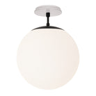 Alto Surface 12” shown in Matte Black with a Brownstone White Star Ceramic Canopy