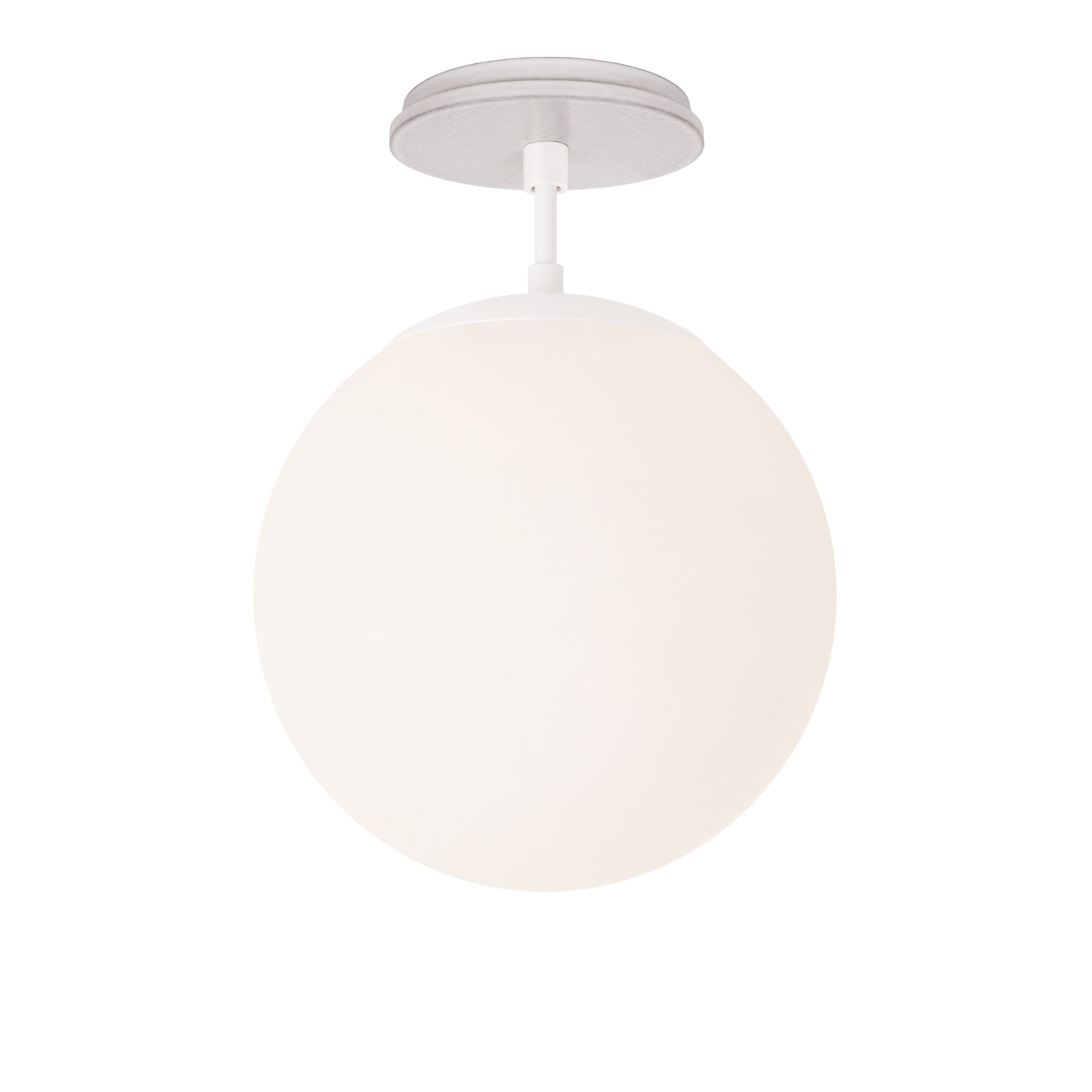 Alto Surface 10” shown in White with a Brownstone White Star Ceramic Canopy