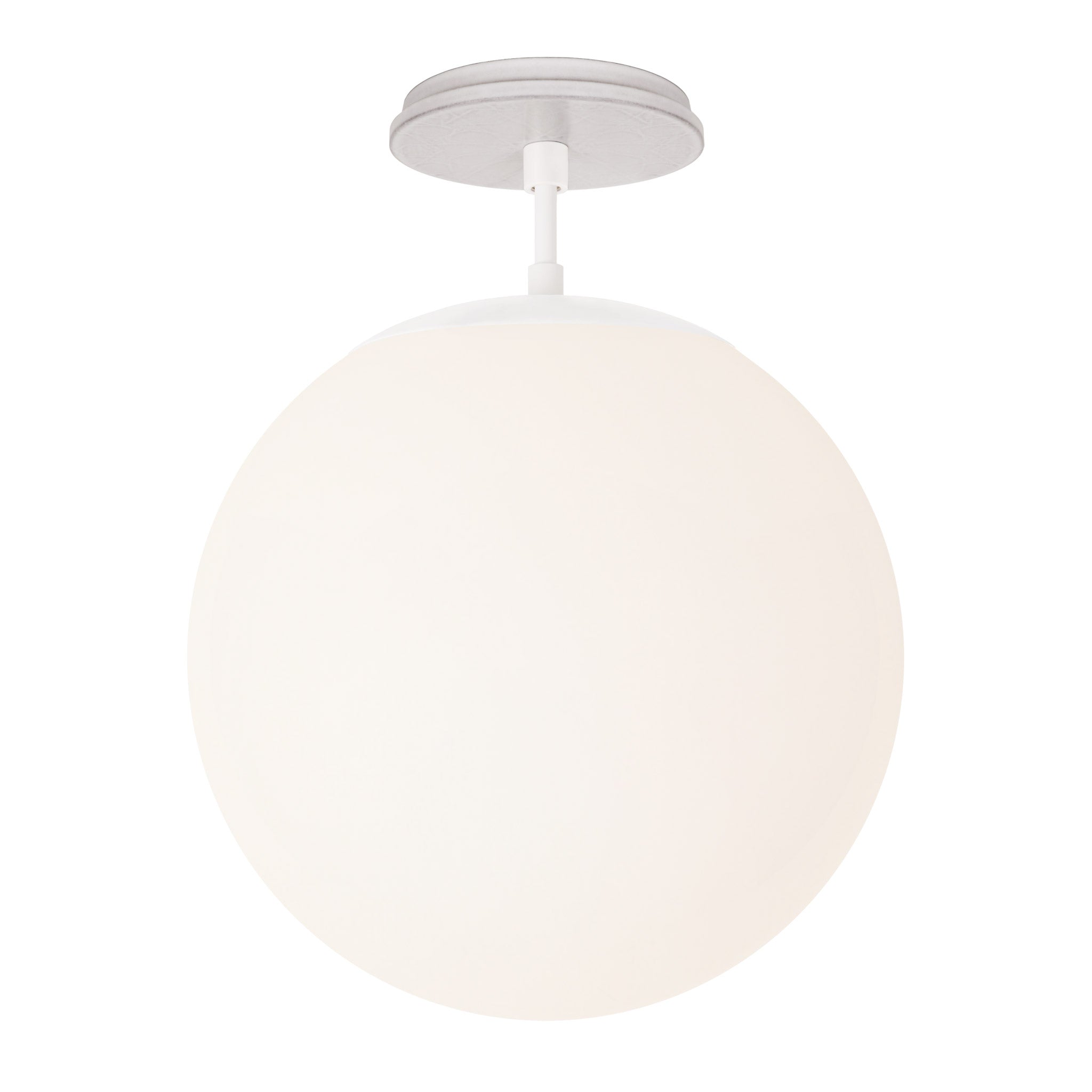 Alto Surface 12” shown in White with a Brownstone White Star Ceramic Canopy