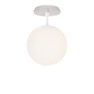 Alto Surface 8" shown in White with a Brownstone White Star Ceramic Canopy