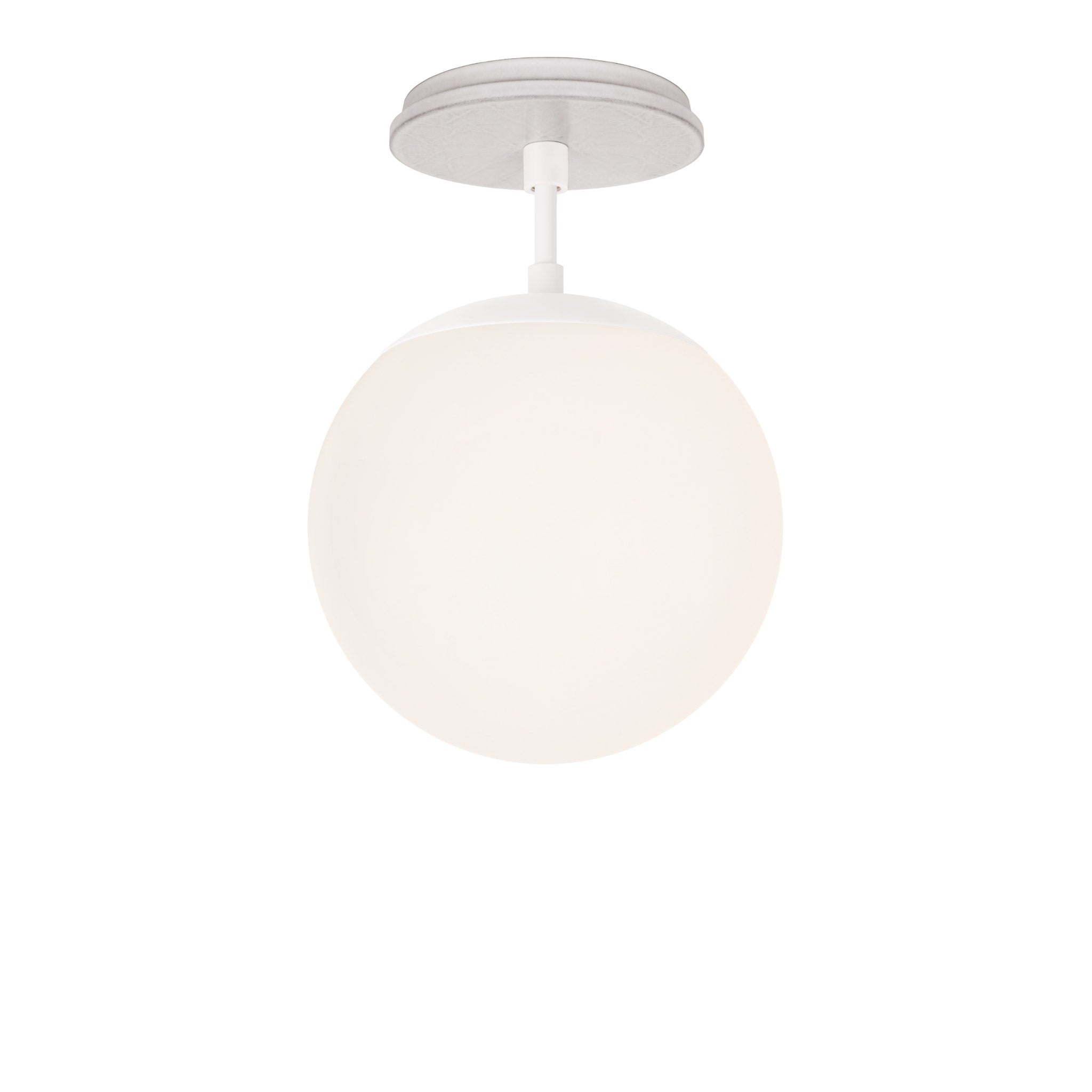 Alto Surface 8" shown in White with a Brownstone White Star Ceramic Canopy