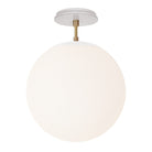 Alto Surface 12” shown in Brass with White and a Brownstone White Star Ceramic Canopy