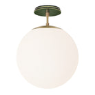 Alto Surface 12” shown in Brass with a Forest Green Star Ceramic Canopy