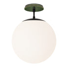 Alto Surface 12” shown in Matte Black with a Forest Green Star Ceramic Canopy