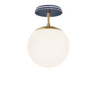 Alto Surface 8" shown in Brass with an Indigo Blue Star Ceramic Canopy