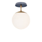 Alto Surface 8" shown in Heirloom Brass with an Indigo Blue Star Ceramic Canopy