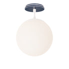 Alto Surface 10” shown in White with an Indigo Blue Star Ceramic Canopy