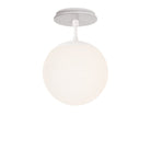 Alto Surface 8" shown in White with a Brownstone White Sunflower Ceramic Canopy