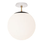 Alto Surface 12” shown in Matte Black with Brass and a Brownstone White Swift Ceramic Canopy