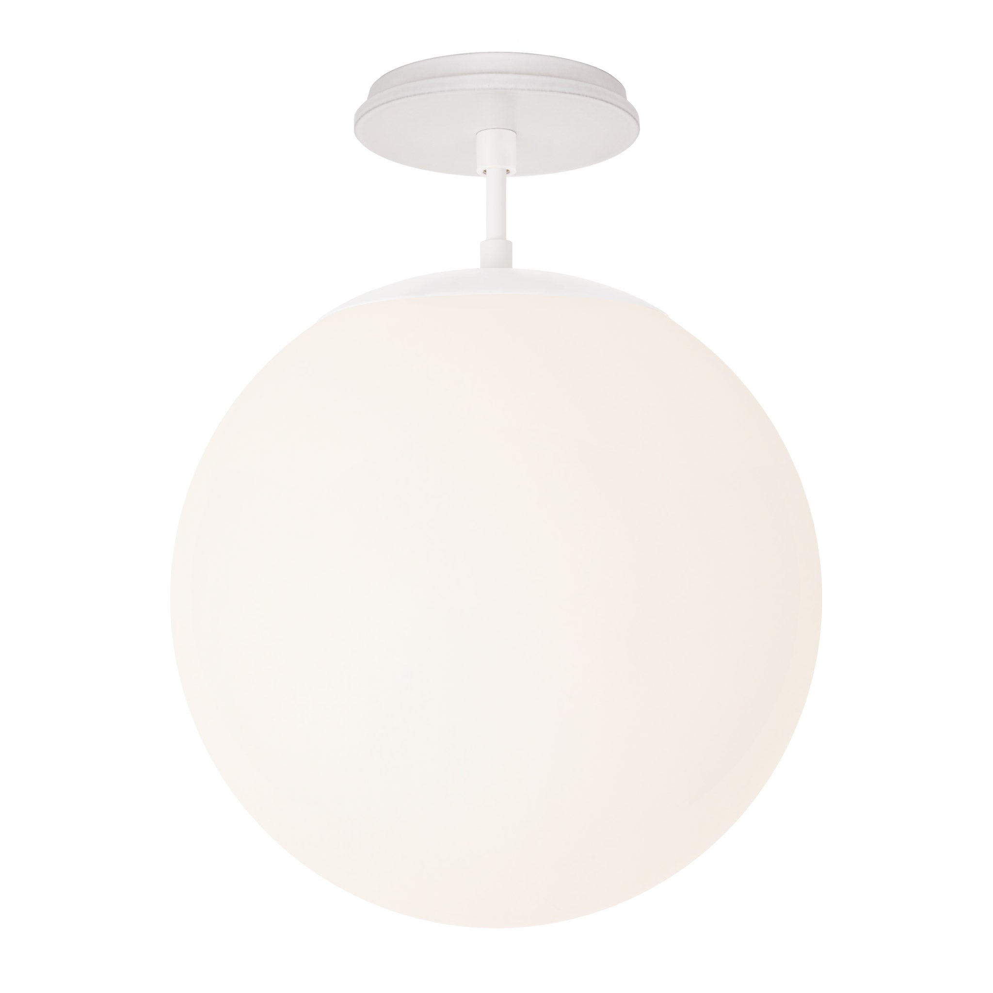 Alto Surface 12” shown in White with a Brownstone White Swift Ceramic Canopy