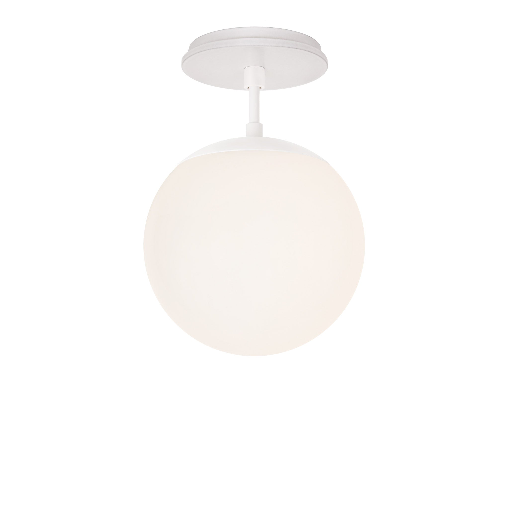 Alto Surface 8" shown in White with a Brownstone White Swift Ceramic Canopy