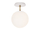 Alto Surface 8" shown in White with Brass and a Brownstone White Swift Ceramic Canopy