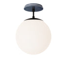 Alto Surface 10” shown in Matte Black with an Indigo Blue Swift Ceramic Canopy